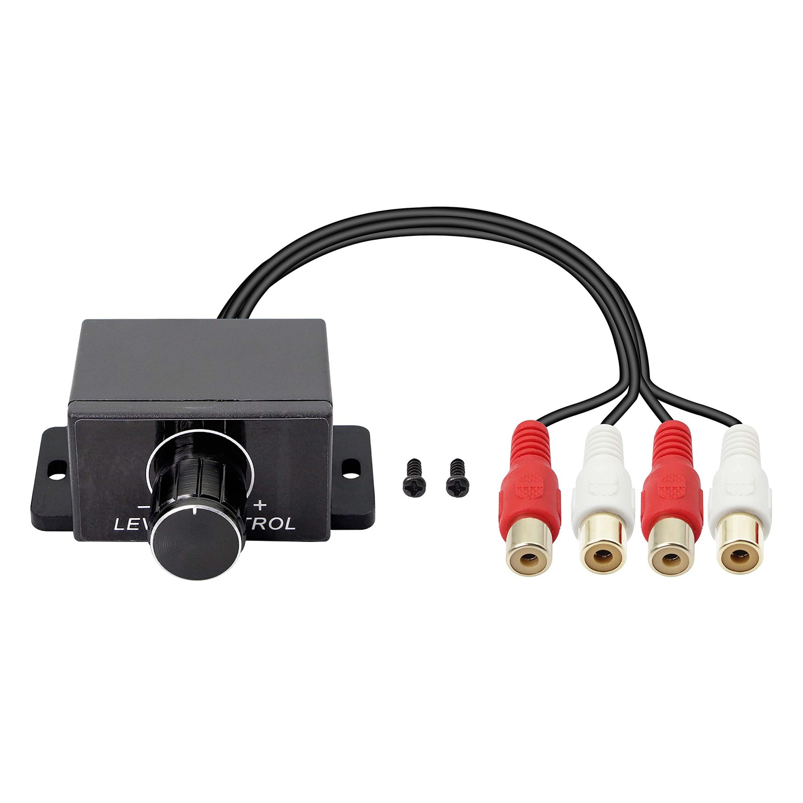 XMSJSIY Universal RCA Level Controller Car Audio Amplifier Audio...