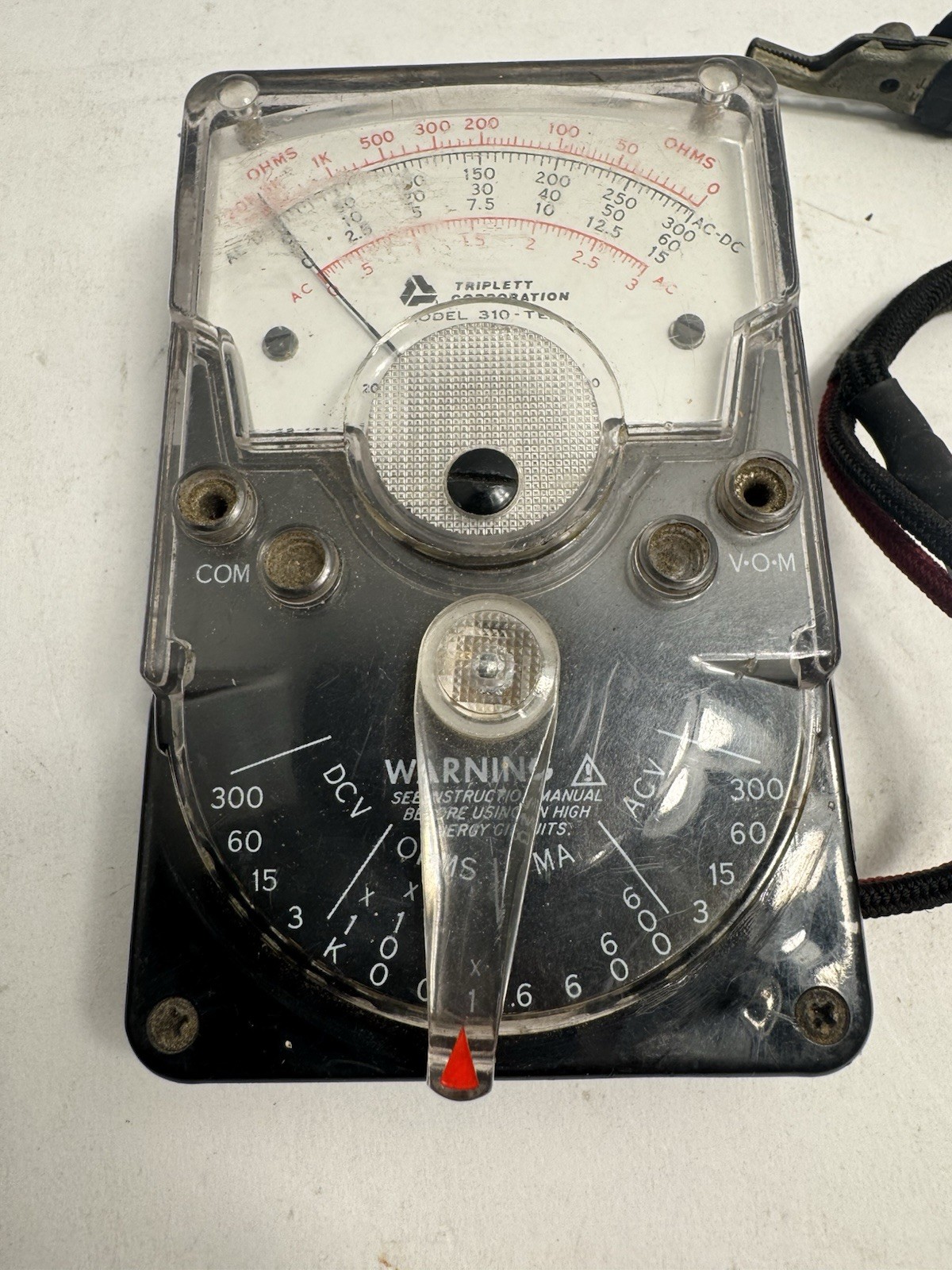 Triplett Model 310 TEL VOM Type 2 Analog Volt-Ohm Meter