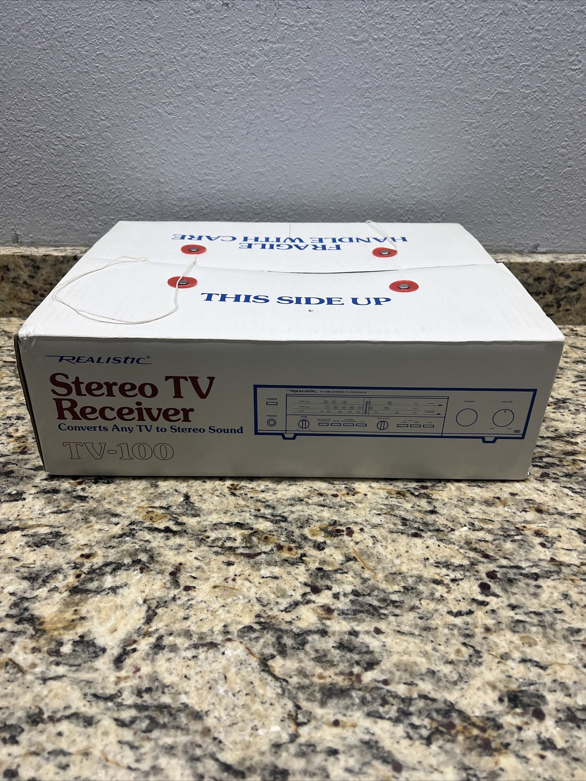 Vintage Realistic TV-100 Stereo TV Receiver Amp Model 16-1284 VHF Low High UHF
