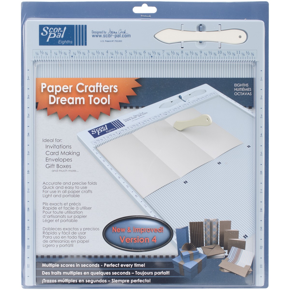 Scor-Pal Measuring & Scoring Board 12"X12" Imperial