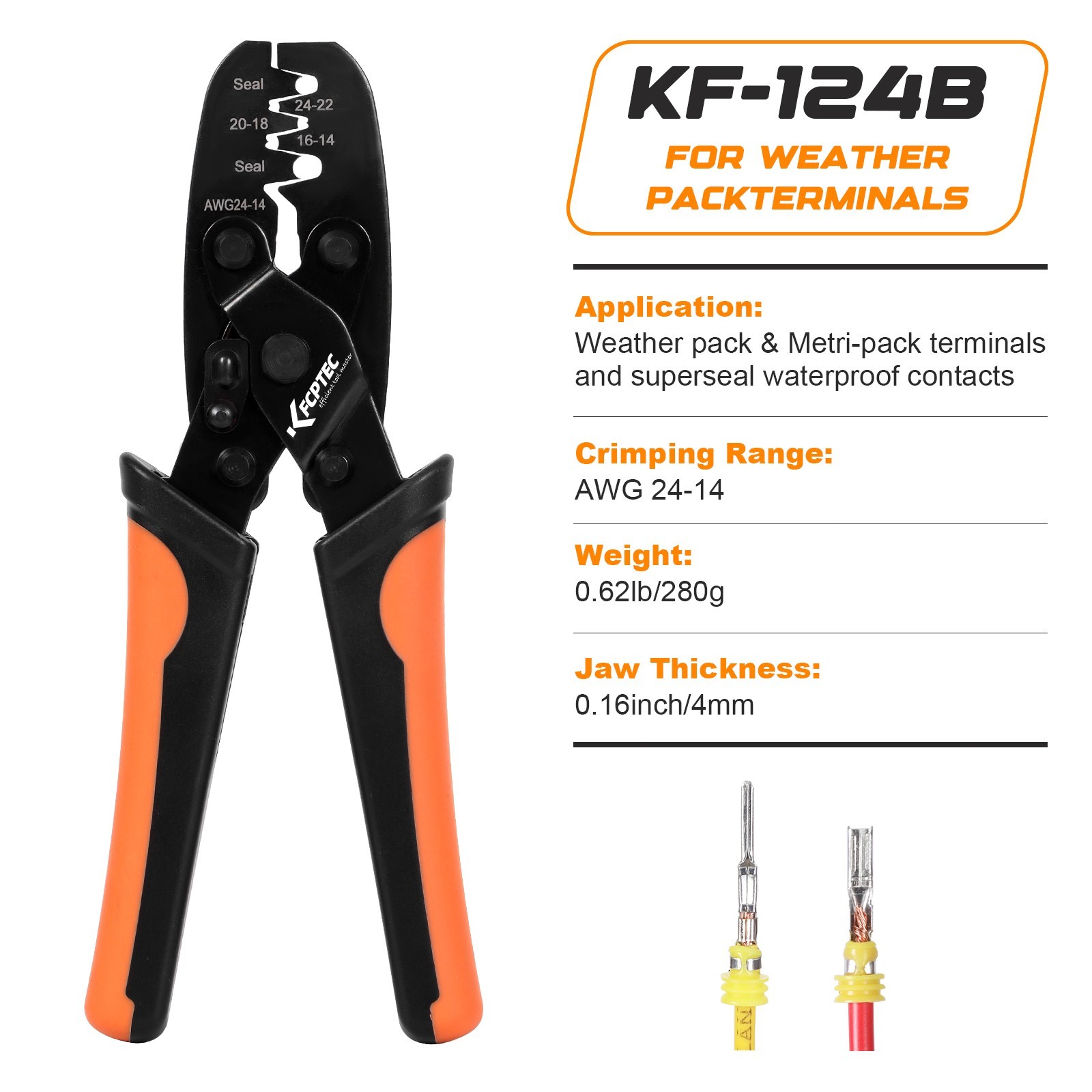 Metri-Pack Sealed Terminal,Weather Pack Crimper Tools for Delphi APTIV Packard,