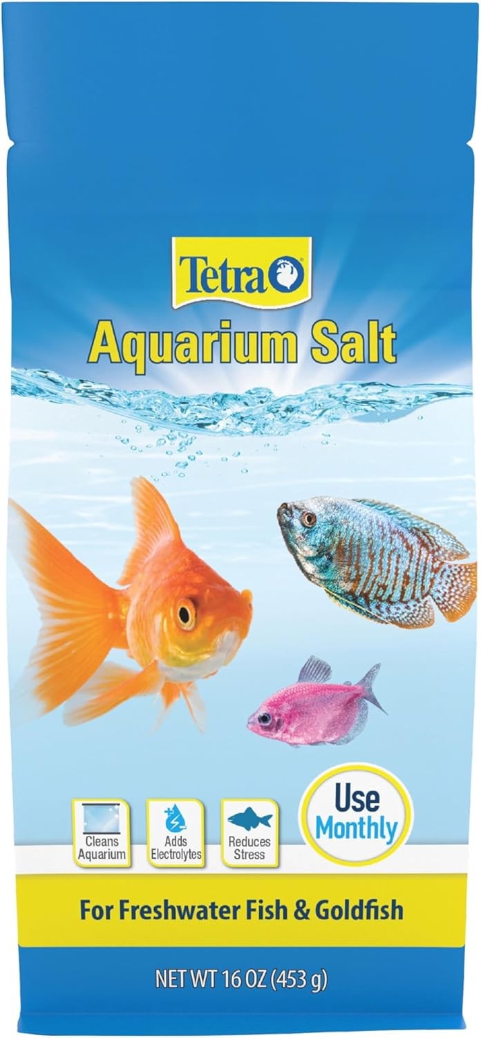 Tetra Aquarium Salt for Freshwater Fish Tanks, 16 Ounces