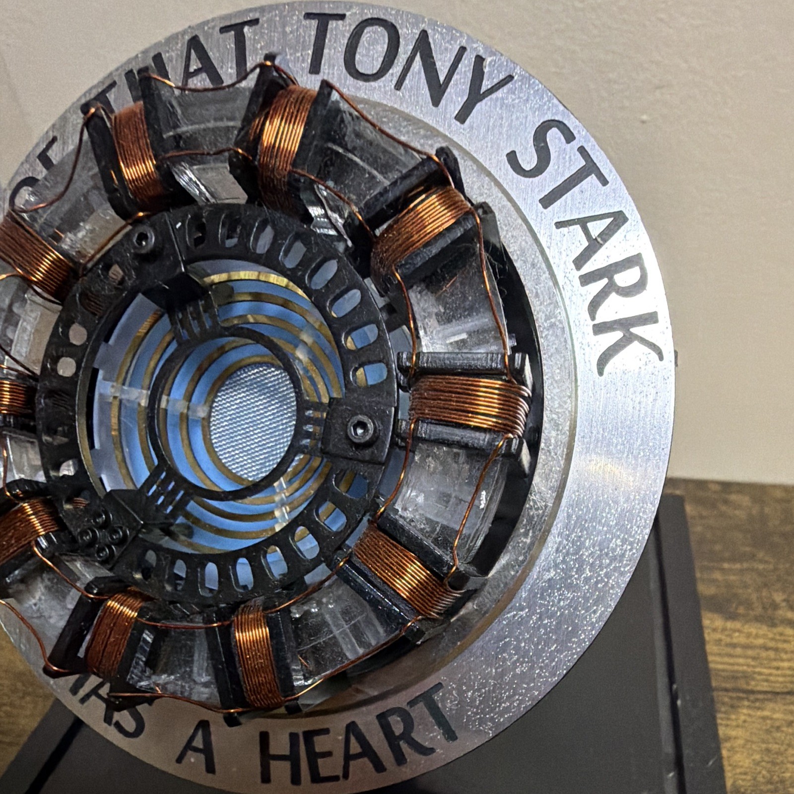 "Proof That Tony Stark Has A Heart" Arc Reactor Display Prop Reproduction