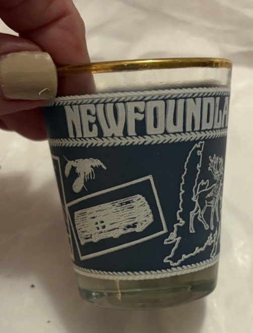 Newfoundland Canada Blue & White 2 1/2”  Shot Glass