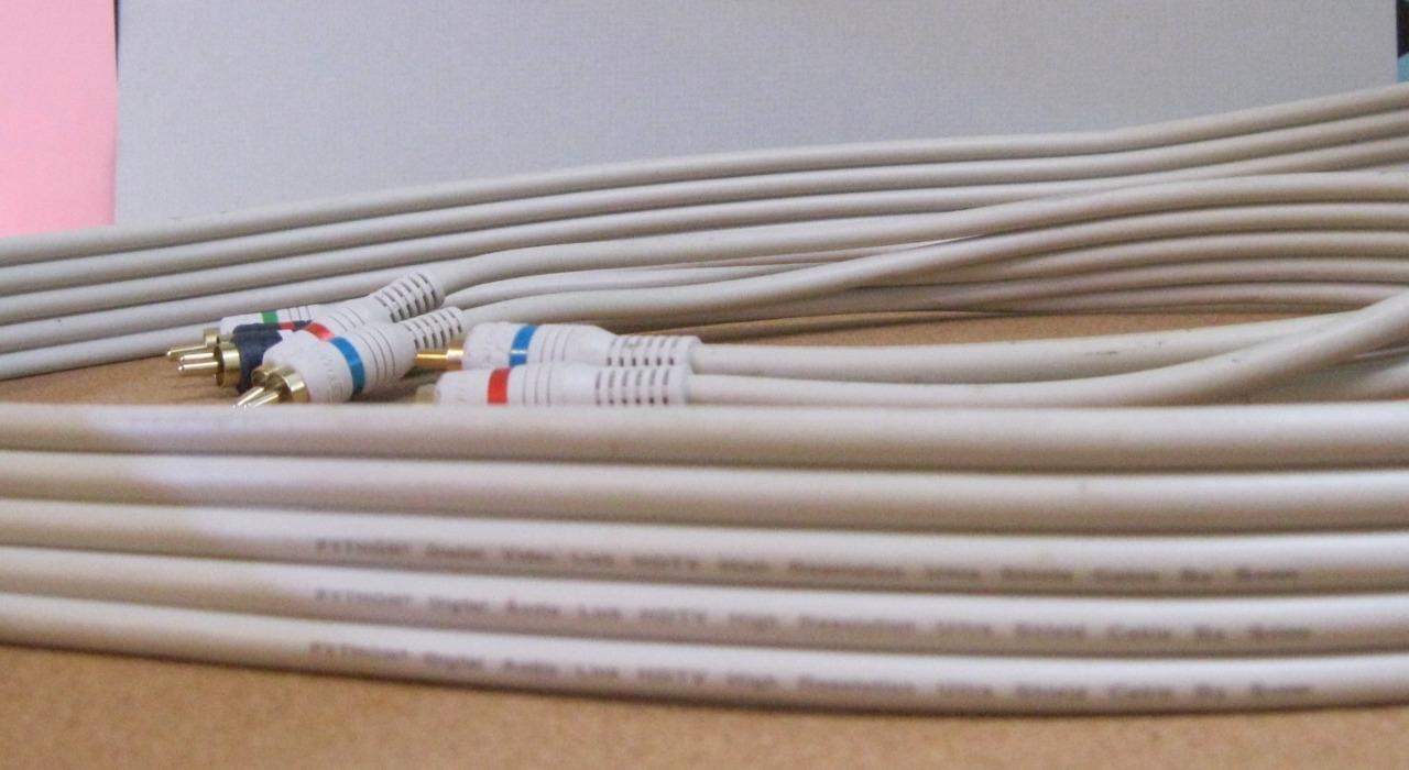 5 PLUG MALE VIDEO STEREN CABLE PYTHON DIGITAL AUDIO LINK HIGH RES ULTRA SHIELD