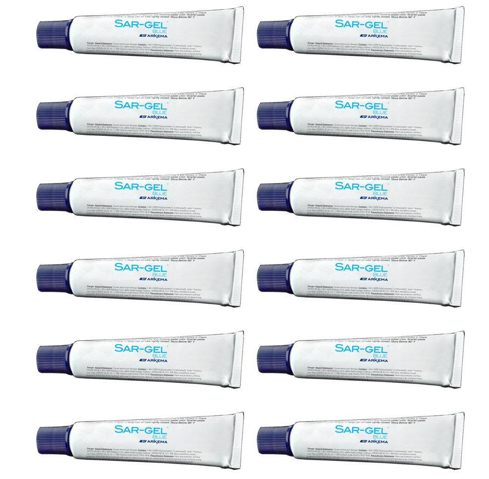 Sar-Gel Blue 1oz. CMR-Free Water Finding Paste - 12 Pack