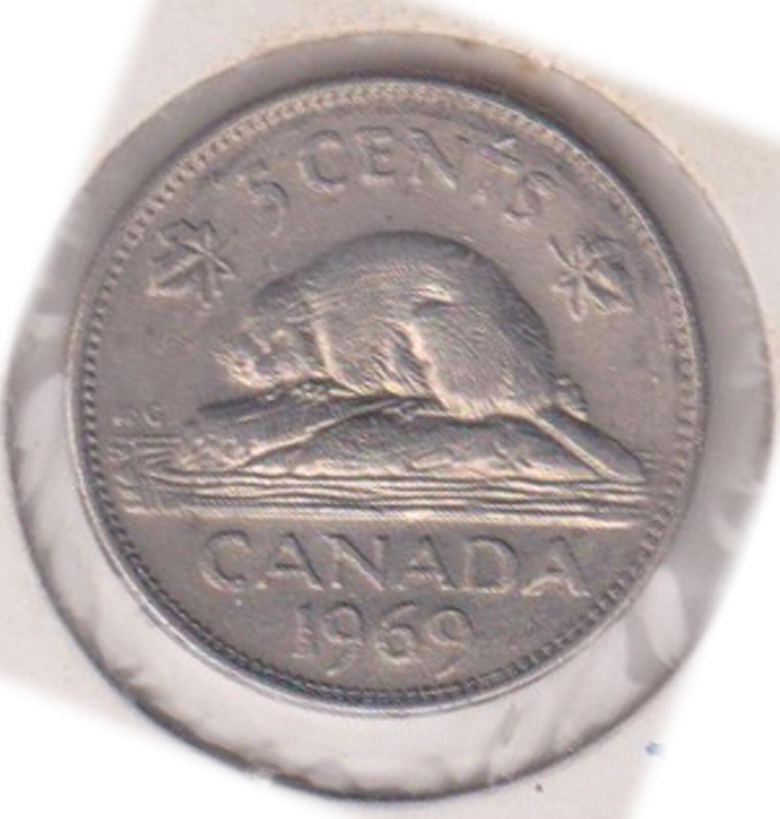 (H205-68) 1969 Canada 5c coin (BR)
