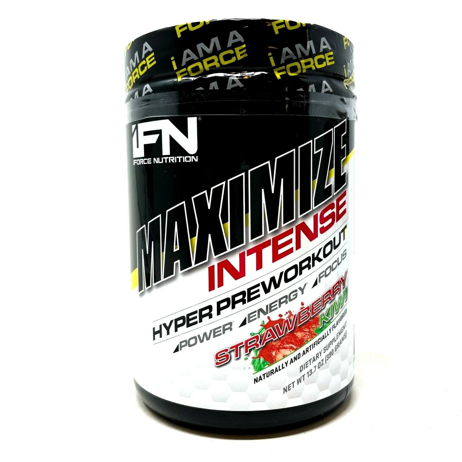 iForce Nutrition MAXIMIZE INTENSE Pre-Workout STRAWBERRY KIWI 350mg of CAFFEINE