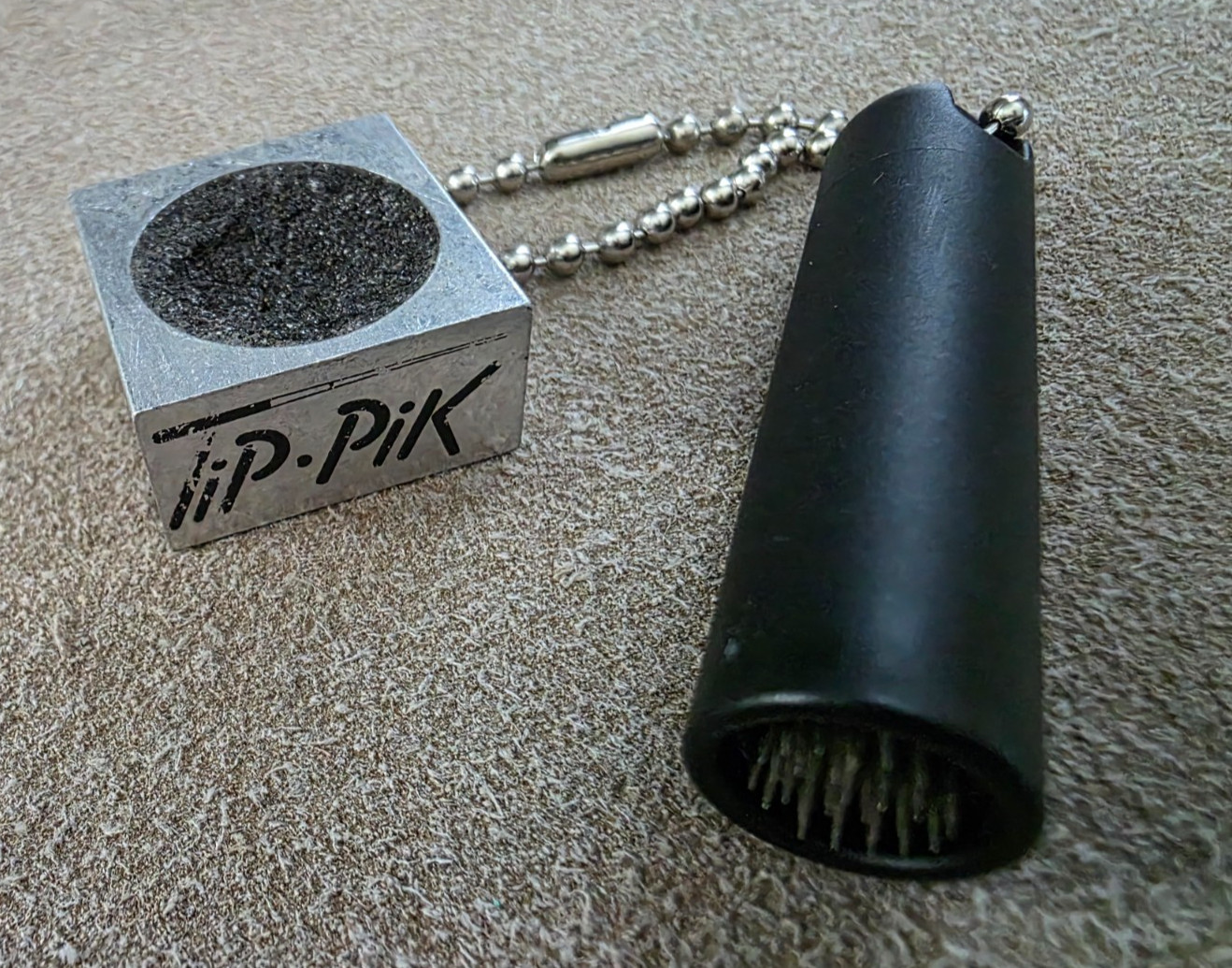 Tip Pik, Billiard Pool Cue Tip Tool Scuffer/Shaper/Aerator Accessory