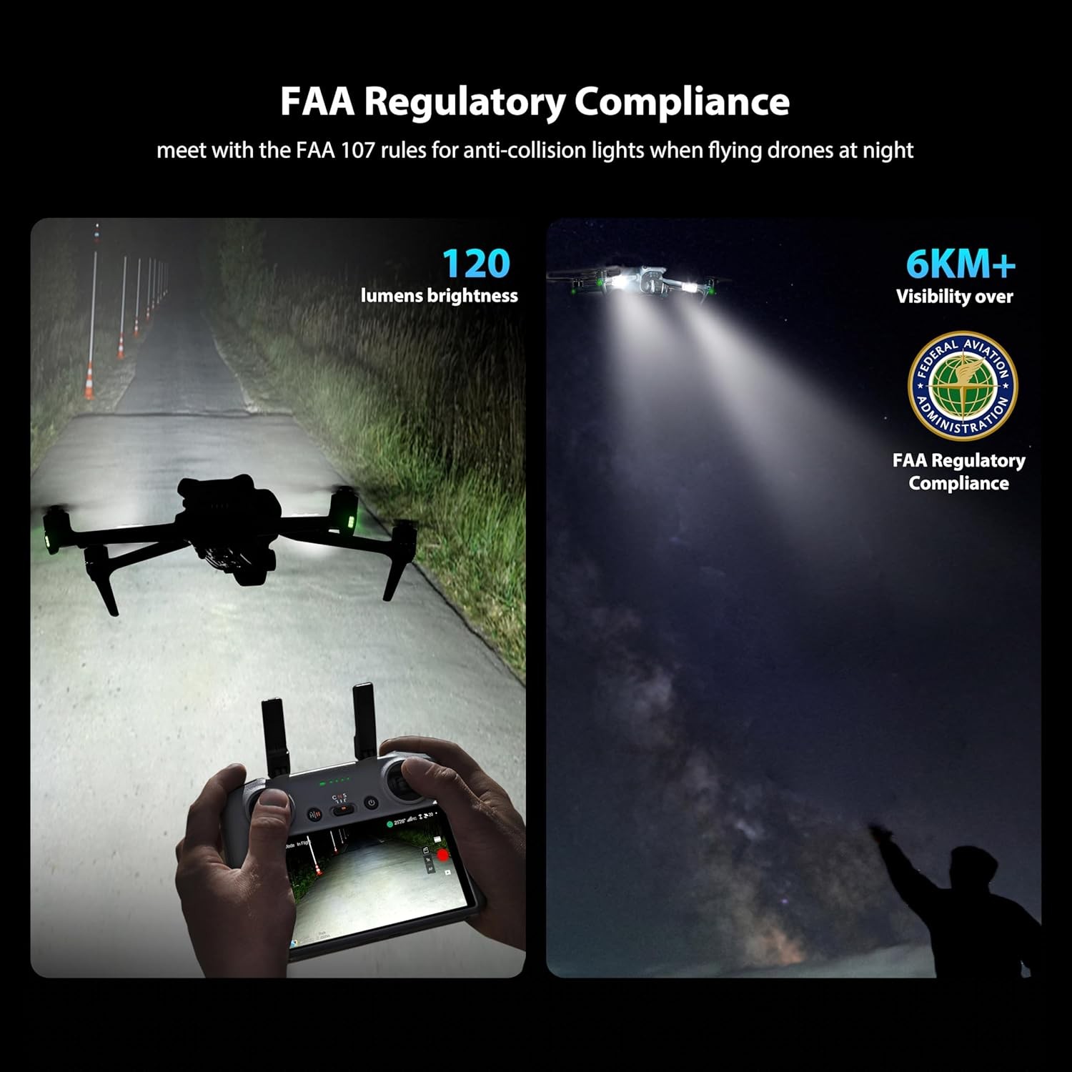 2PCS Drone Strobe Light Compatible For DJI Neo Mini 5 Pro 4 Pro Avata 2 Air 3S