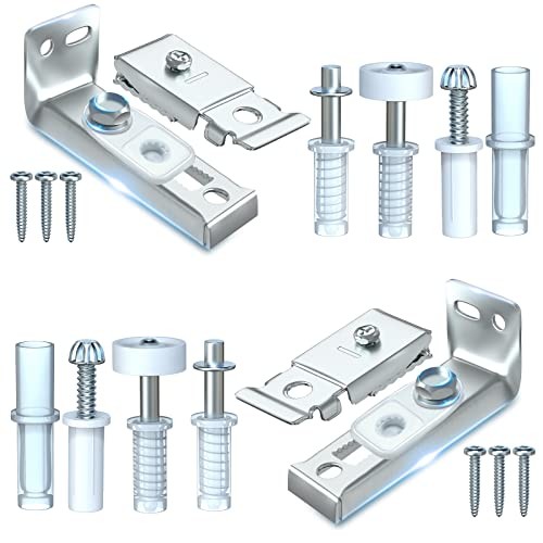 Bifold Door Hardware Repair Kit - 2 Pack Bi-fold Sliding Closet 2 Pack Sliver