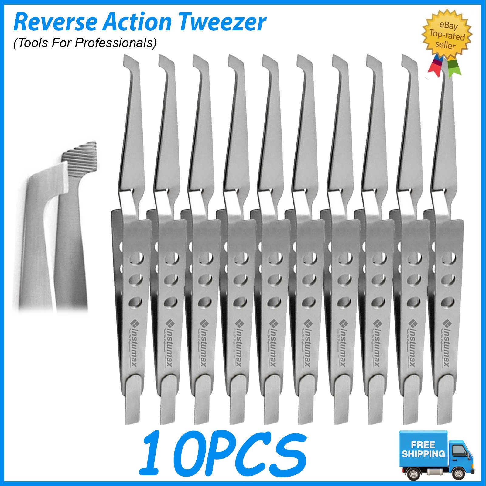 Orthodontic Bracket Placement Tweezers Reverse Action Dental Forceps