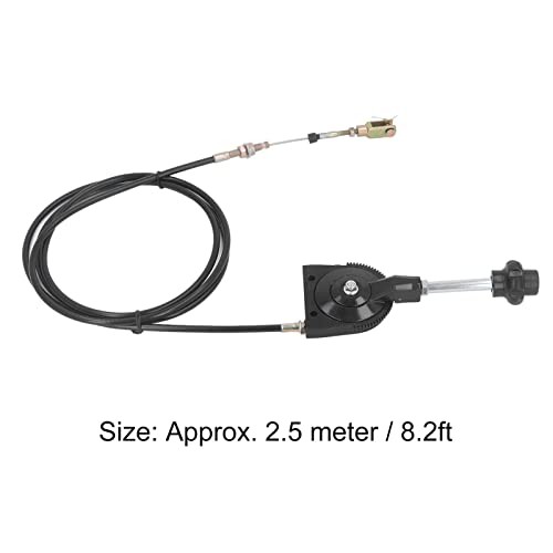 Excavator Throttle Control Cable, with Black Knob Universal Fit Quick Reponse