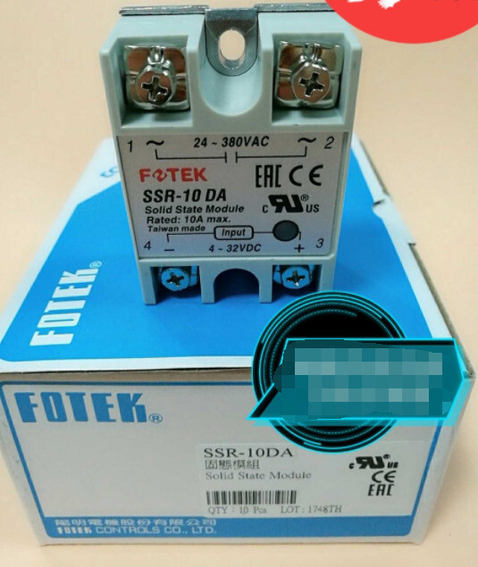 1PC Fotek SSR-10DA SSR10DA Solid State Relay 10A -New #FOT