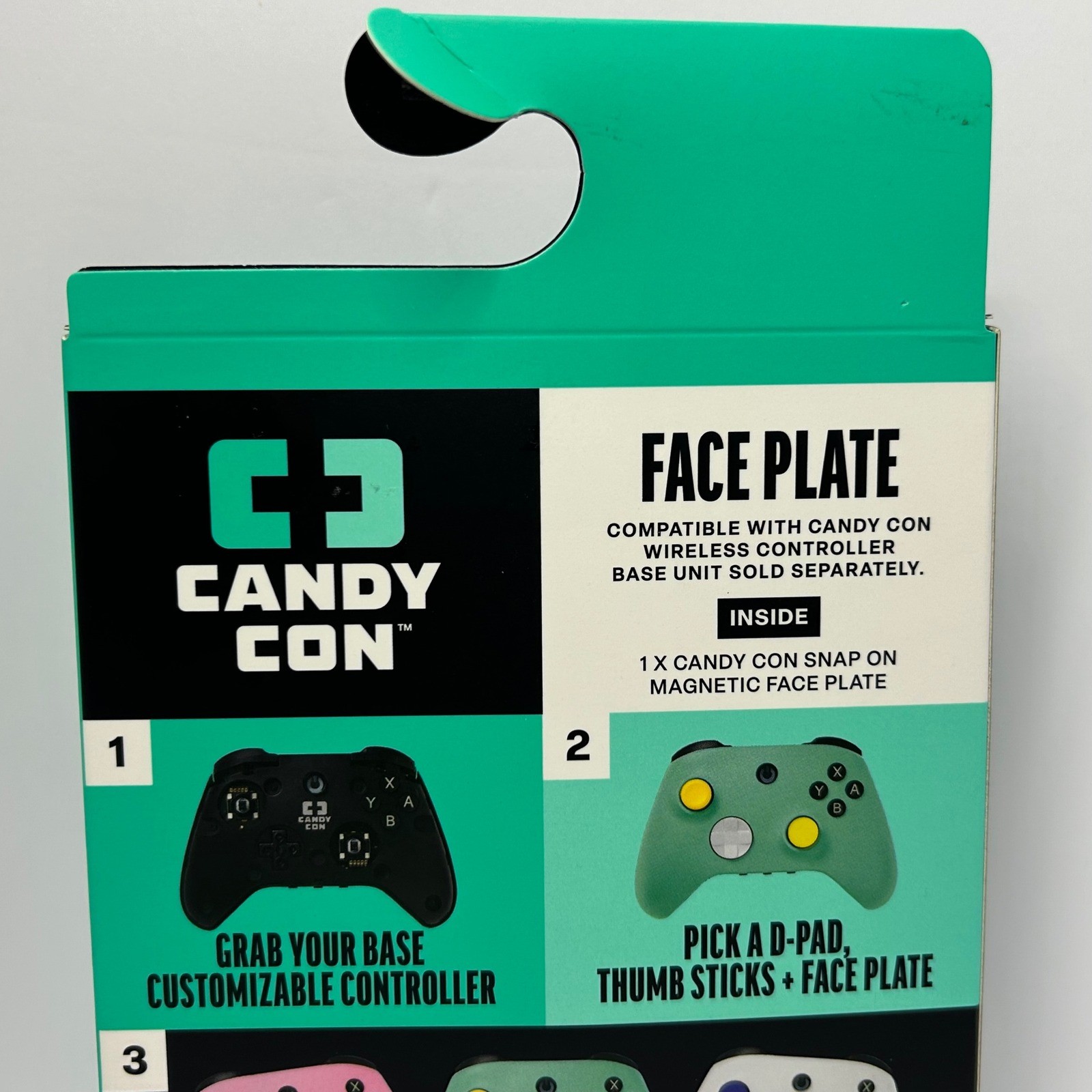 Candy Con Face Plate Tiara Teal Magnetic Customizable Controller 24VG-GSPL-CC