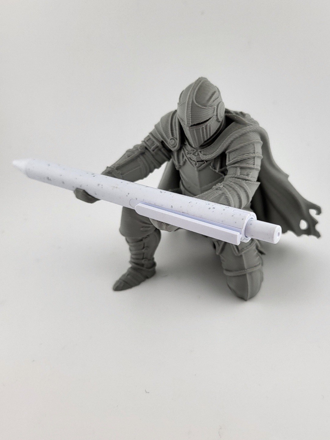 Knight Pen Holder Medieval Warrior Desk Organizer