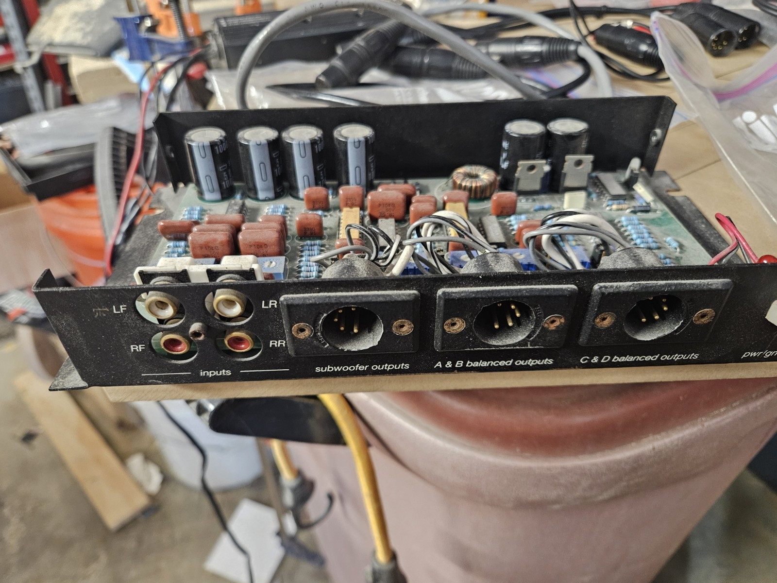 Adcom Car Audio Processors And Packages Of Balanced Cables Untested