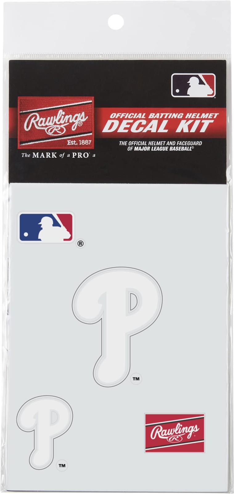 | MLB Authentic Baseball Helmet Decal Kit | Philadelphia Phillies