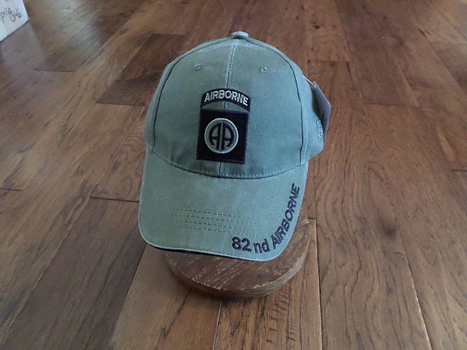ARMY 82nd AIRBORNE HAT EMBROIDERED MILITARY BALL CAP STONE WASHED OD GREEN