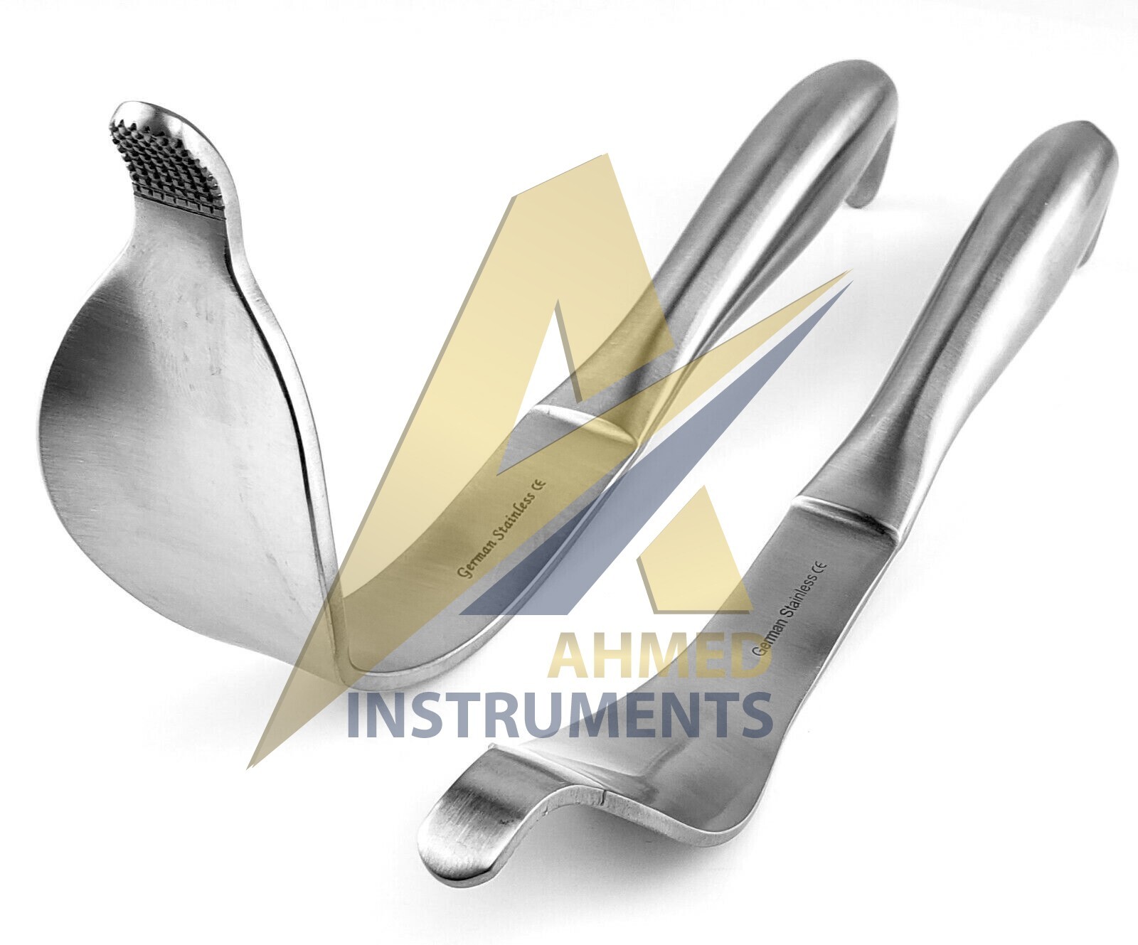 2 Cobra Retractor Serrated Tip Orthopedic Instruments German Stainless Steel