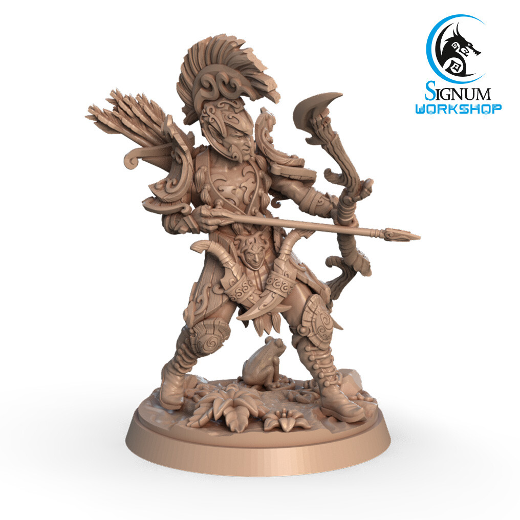 Wood Elf Ranger Archer Bow - Signum Games - Fantasy Dungeons and Dragons