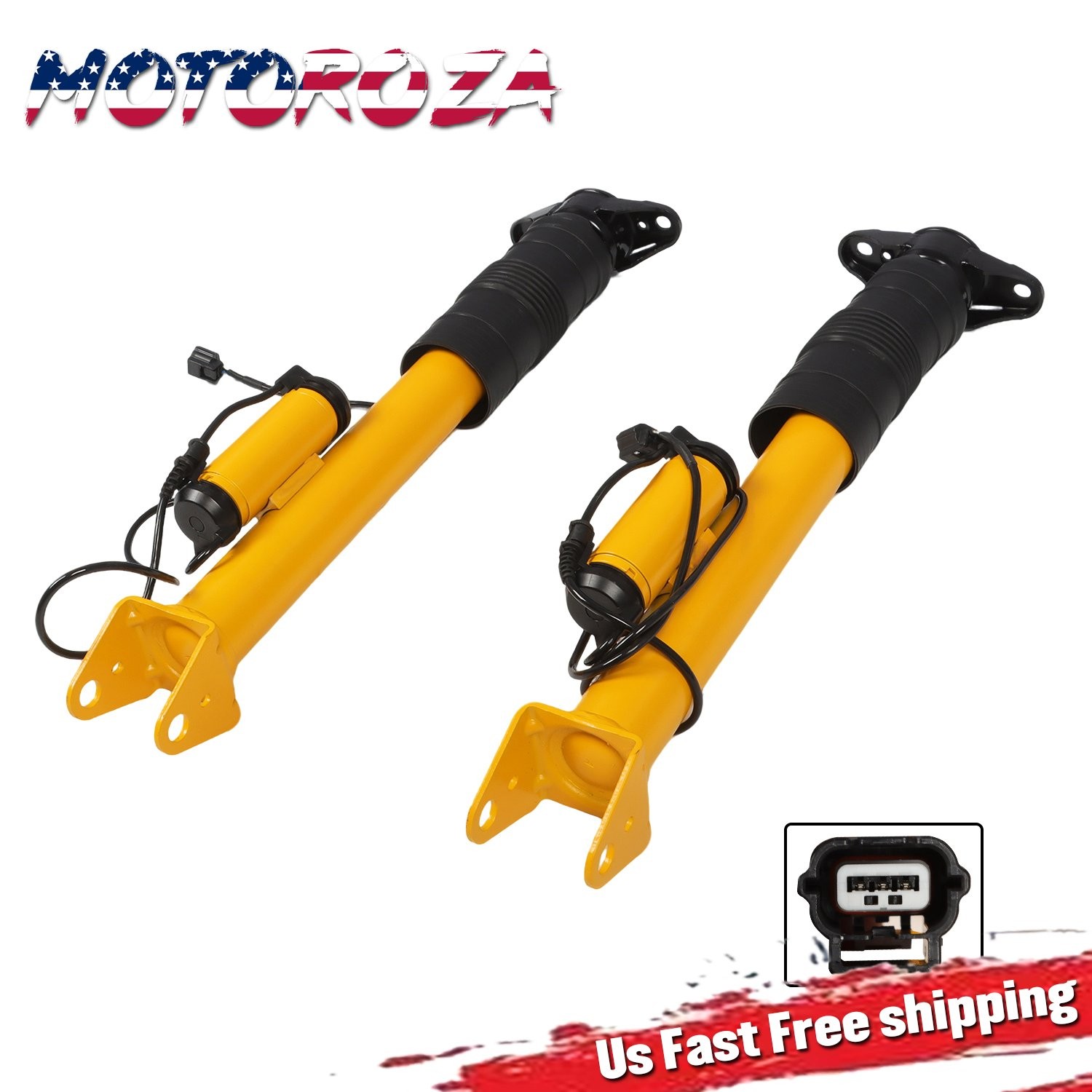 2X Rear Shock Absorbers w/ Active Damping Fit For Dodge Durango SRT 18-22