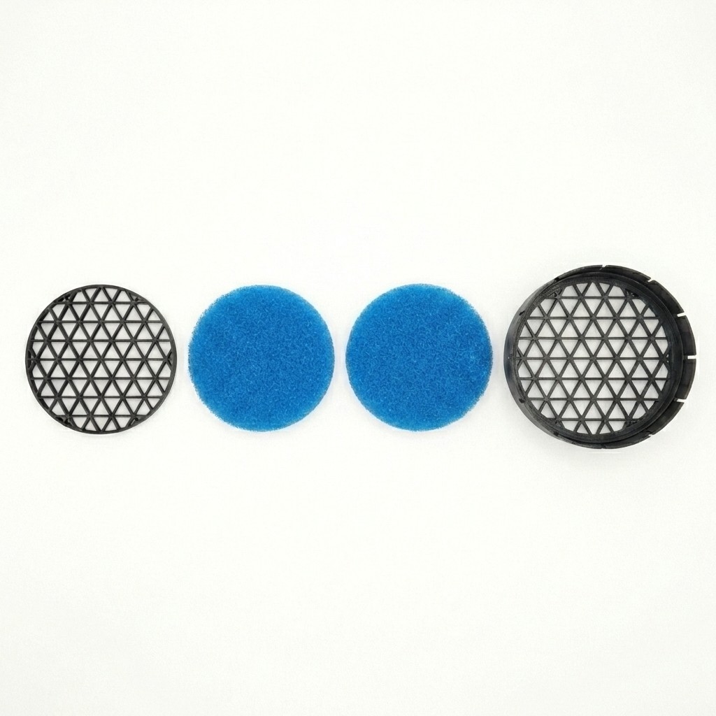 Filter for External Mining Air Cooling with Inline Fan, 6-Inch Dust Filter