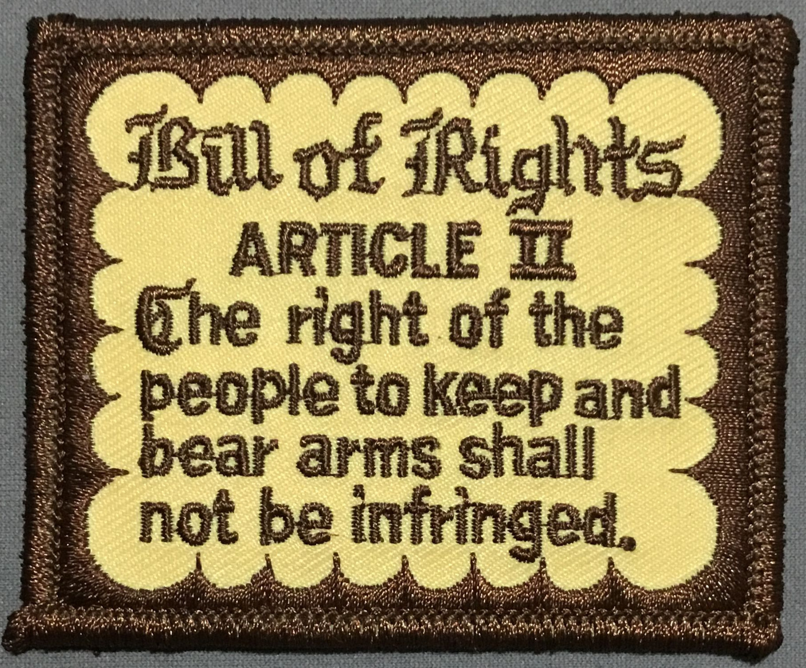 2nd Amendment Bill Of Rights patch