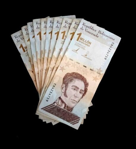 10 pcs x Venezuela 1 Million (1,000,000) Bolivares- CIRCULATED banknotes