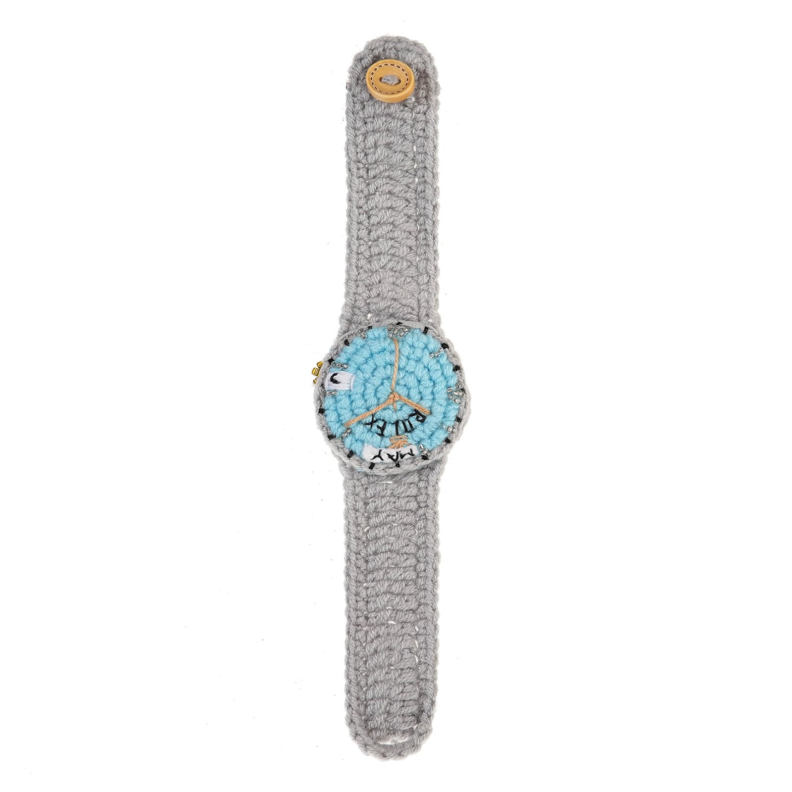 Handmade Crochet Watch Bracelet – Funny Jewelry Gift for Boyfriend, Creative ...