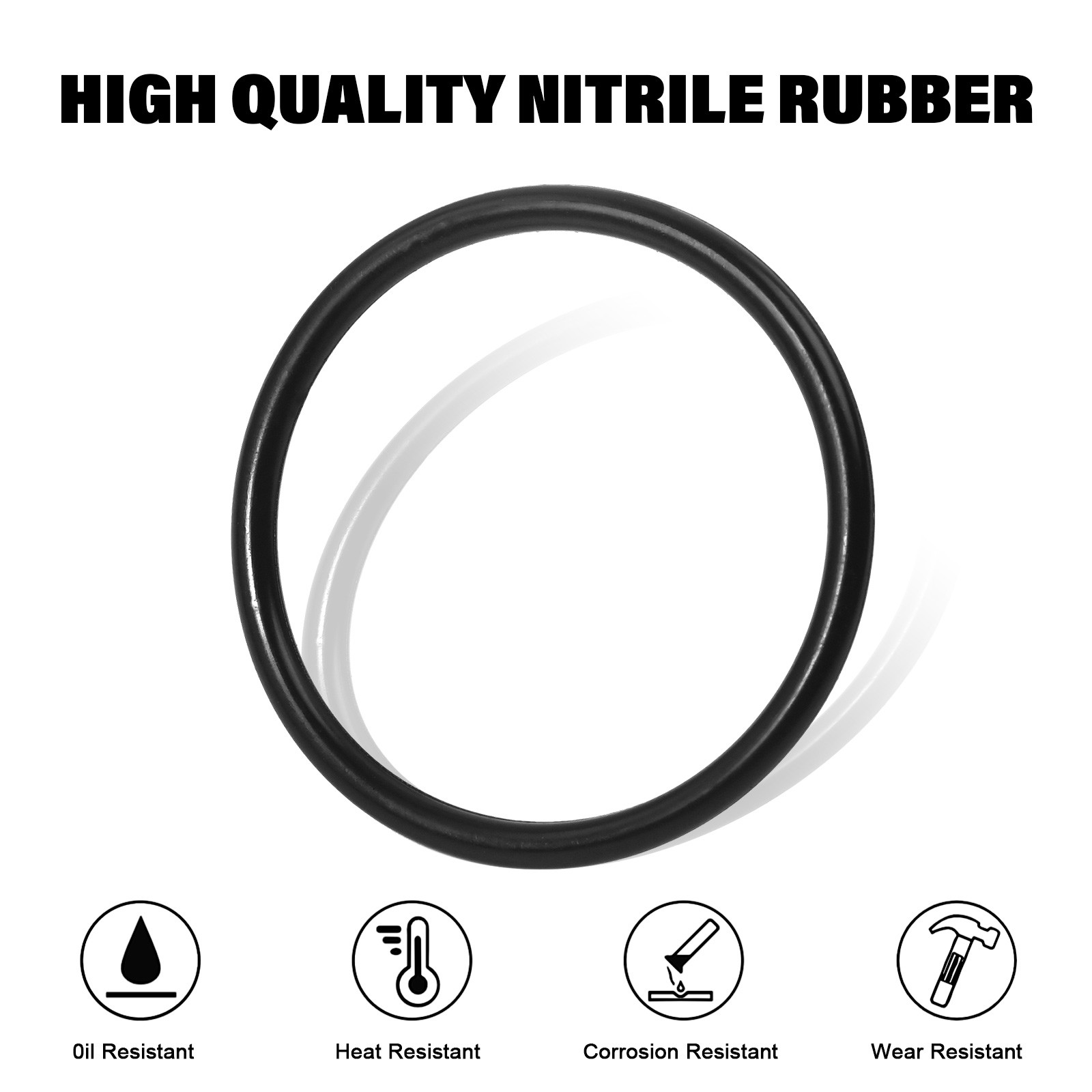 826 PCS Universal O Ring Assortment Set Metric Oil Proof Kit 64 Size O-Ring Case