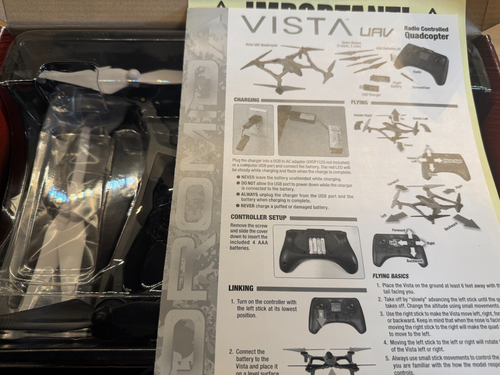 Dromida Vista UAV RTF Drone DIDE03WW (White) - Tested Working
