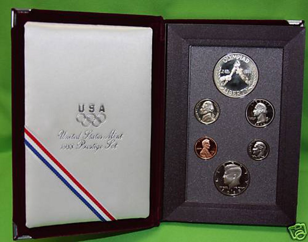 1988-S Prestige Proof Set U.S. Mint Velvet Case NO BOX/COA As pictured.