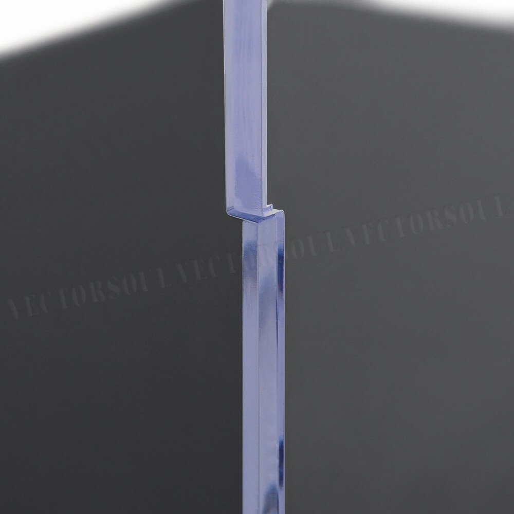 US Perspex Clear Acrylic Display Case 10.3in H Box Plastic Base Dustproof Figure
