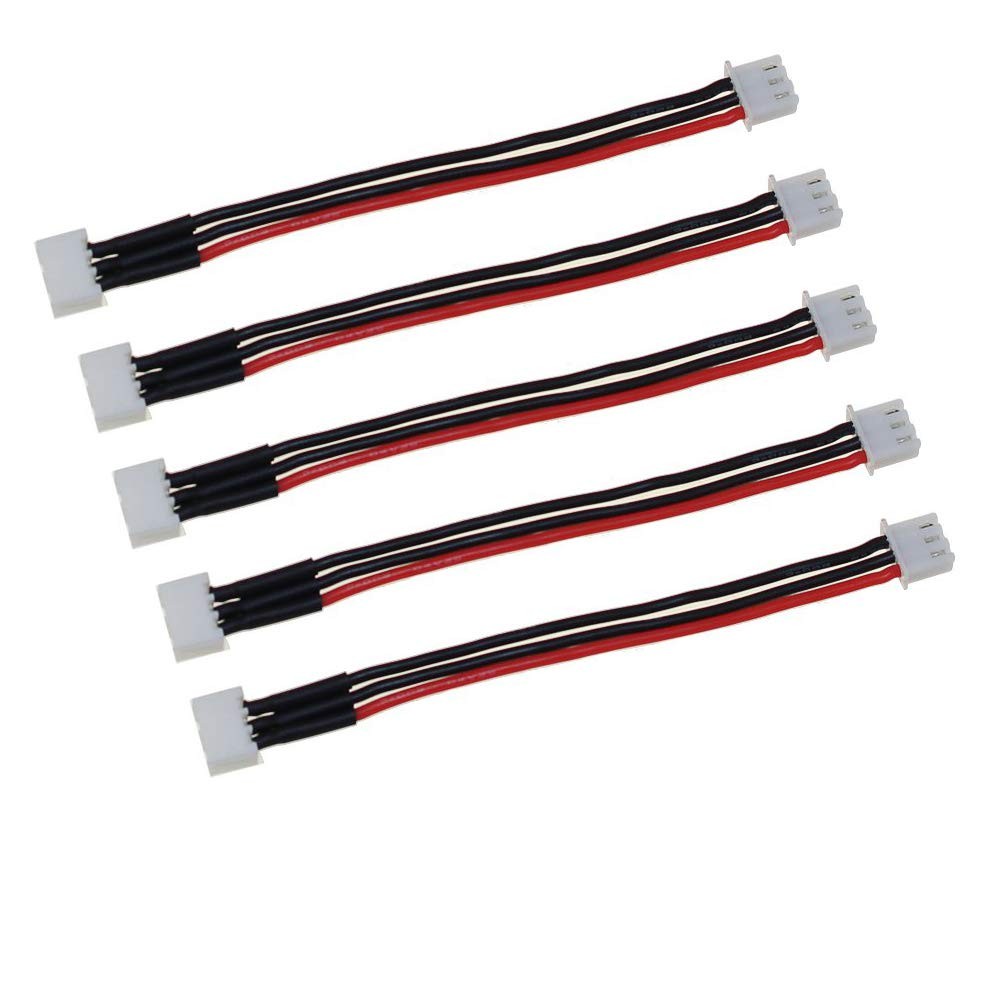 5pcs 15cm JST-XH 2S 3S 4S 5S 6S Plug Balance Charger Silicone Wire
