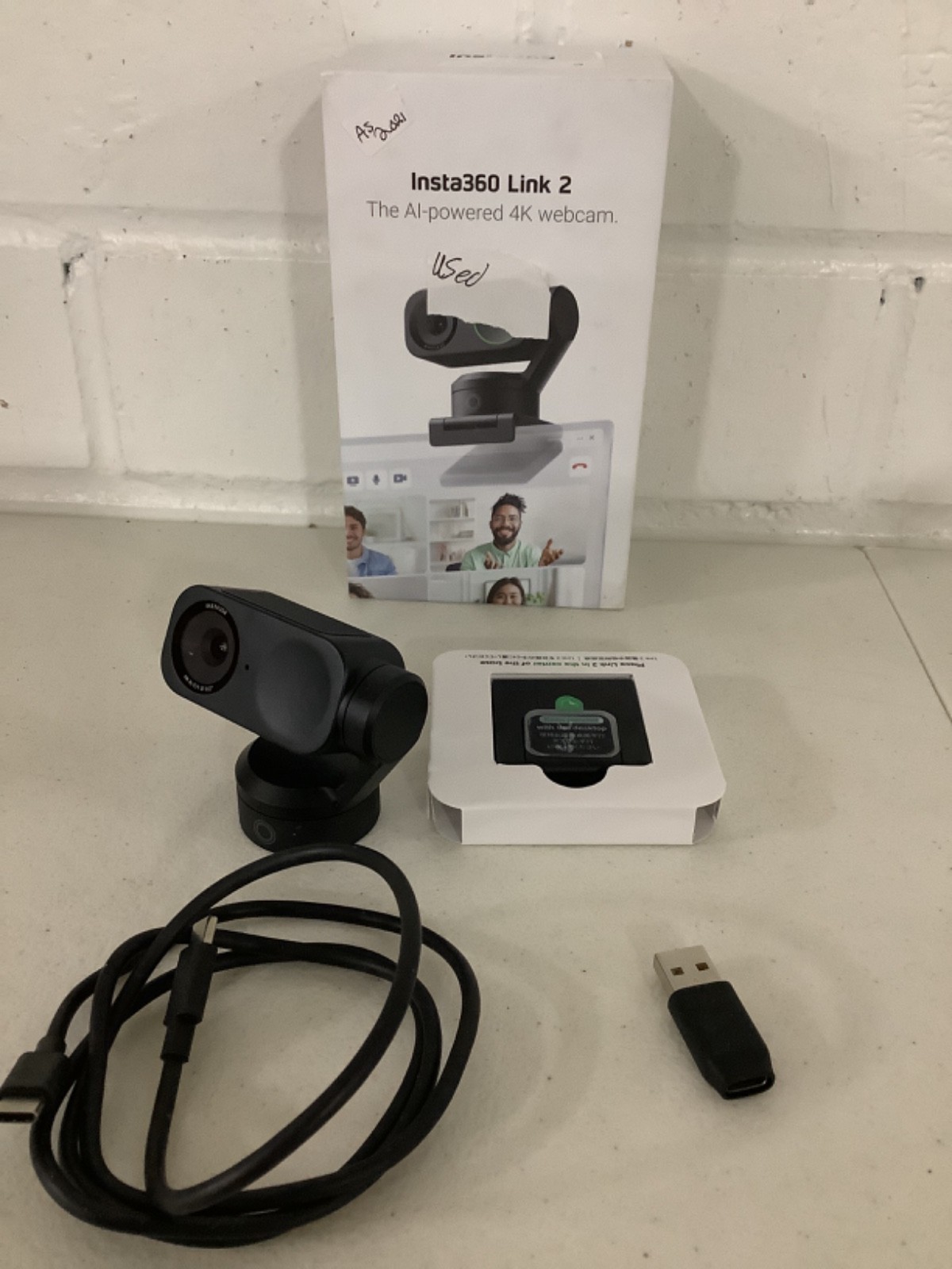 Insta360 Link 2 AI Powered 4K Webcam Mint Condition - Open Box