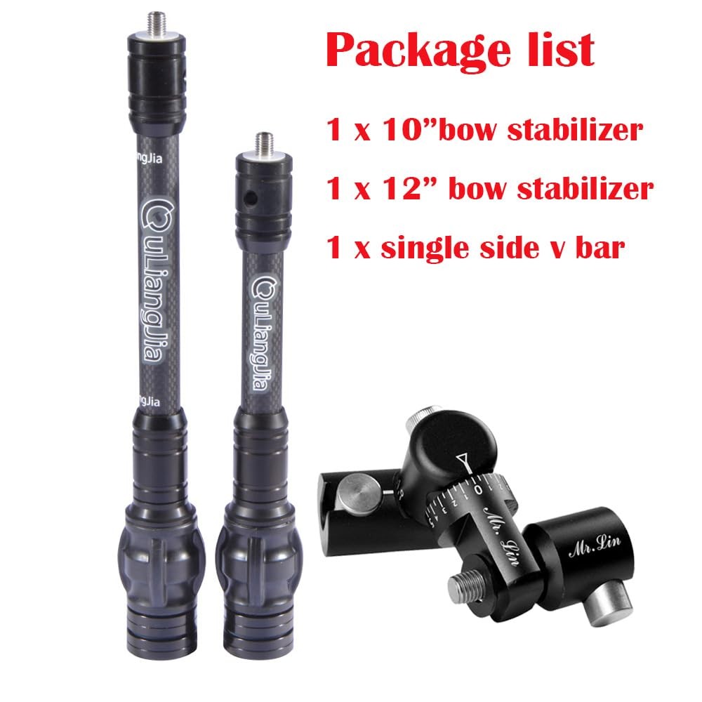 Archery Bow Stabilizer for Compound Bow Carbon Fiber Stabilizer Damping Syste...