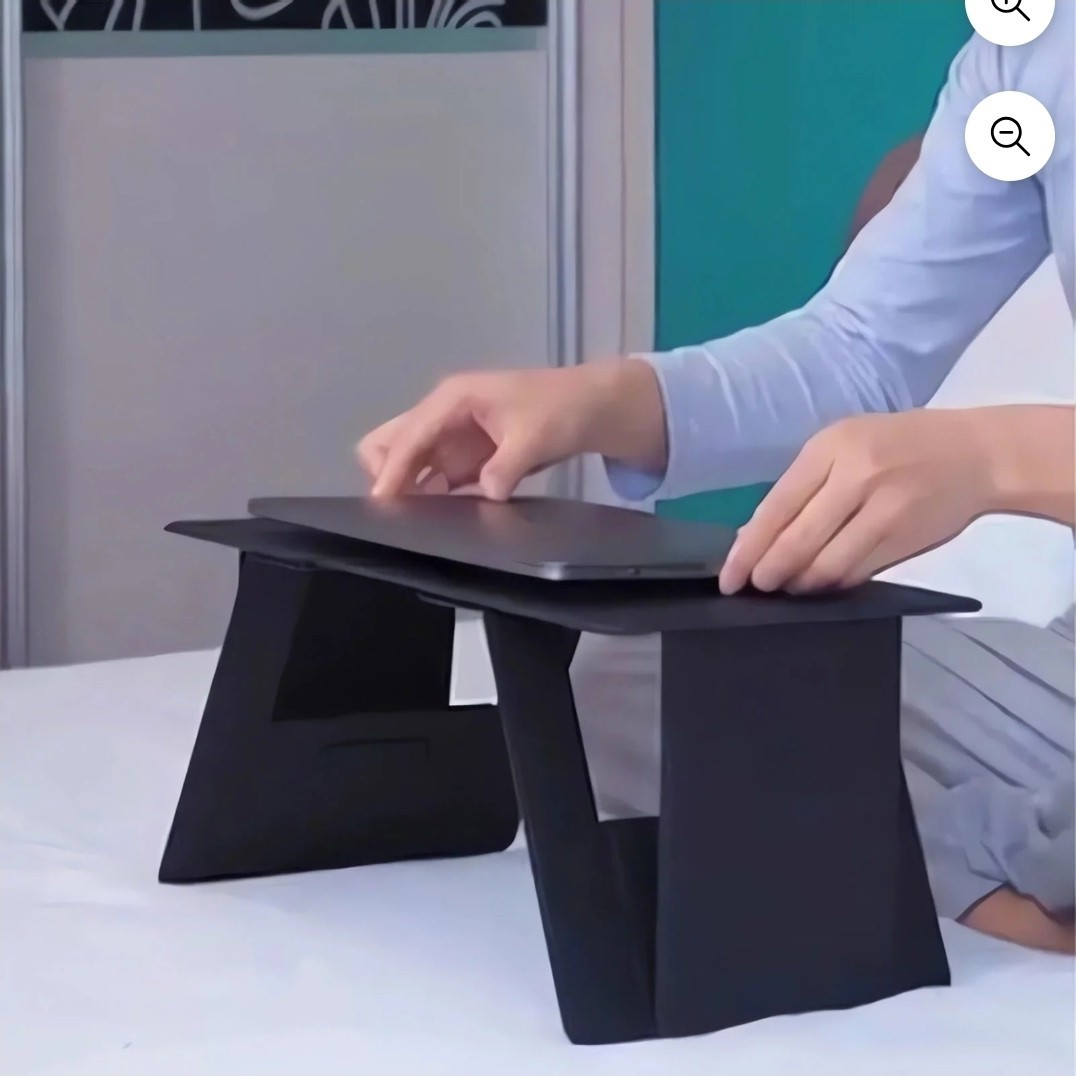 Laptop Stand Space-saving Foldable Computer Support Stand Adjustable Small...
