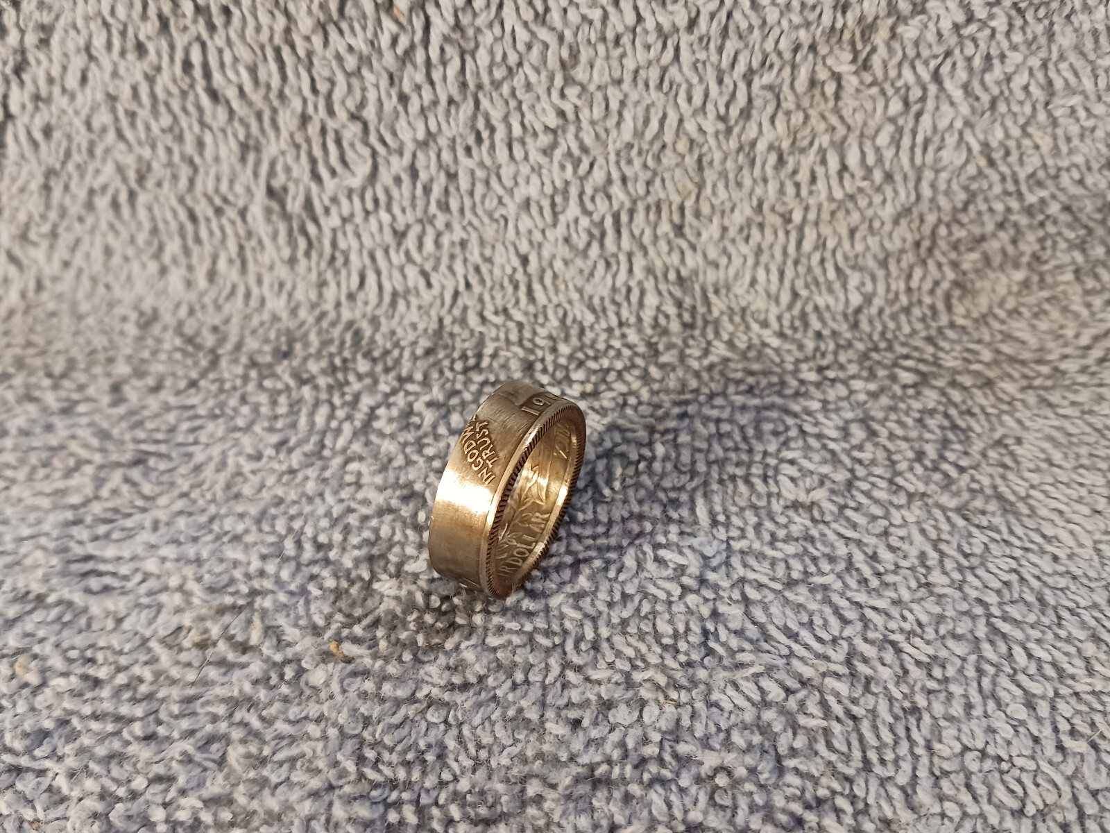 1969 Washington Quarters, Handmade Coin Ring, Size 6