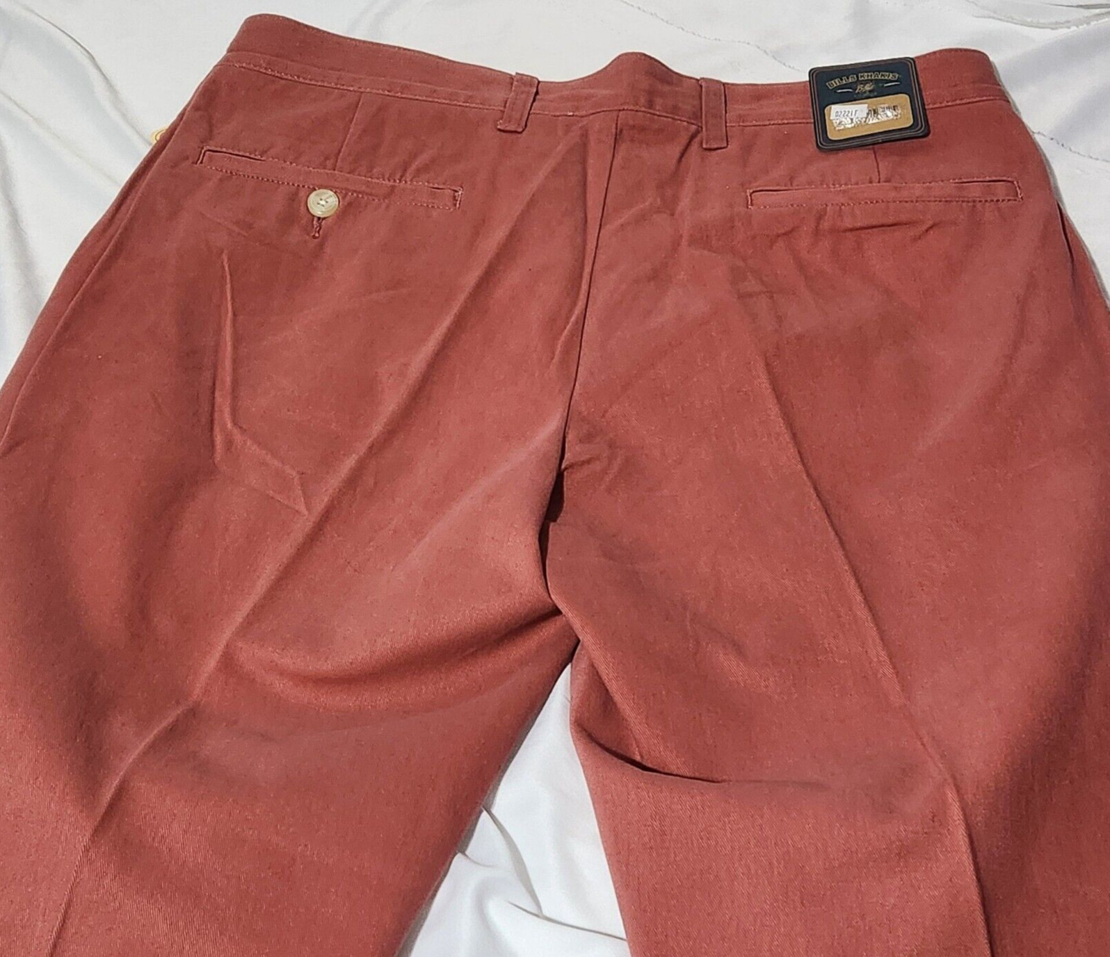 Bills Khakis Pants Weathered Red Parker Slim 33x30 NEW