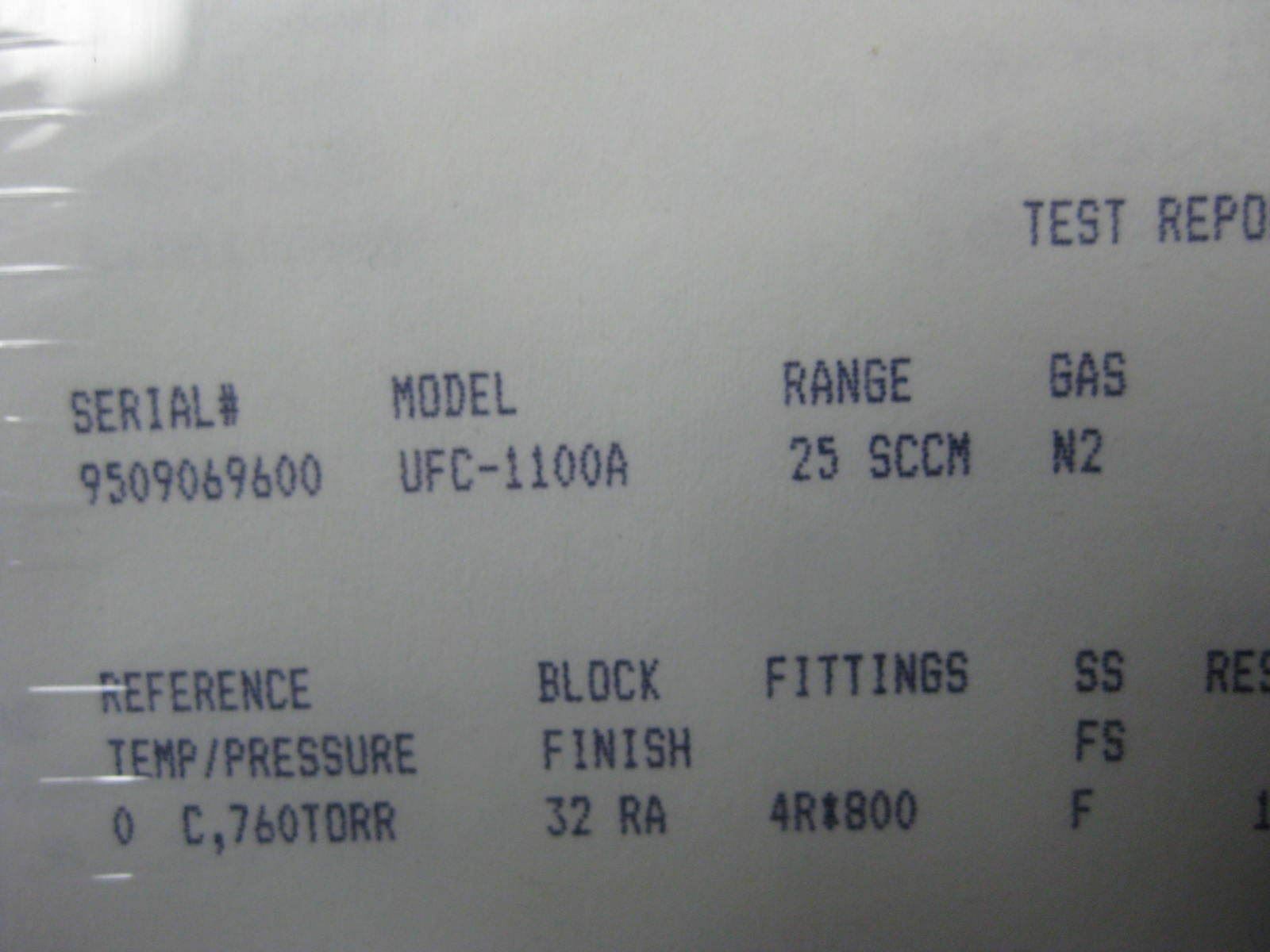 Unit UFC-1100A Mass Flow Controller, N2, 25 SCCM, Refurbished