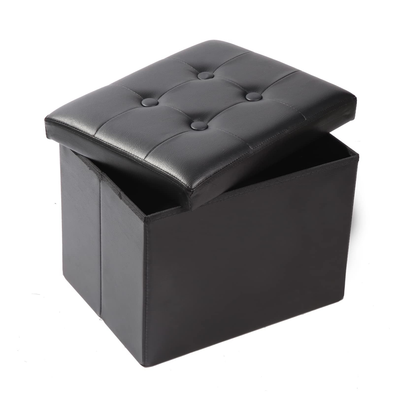 Storage Ottoman Footrest Stool Small Ottoman with Storage Foldable Ottoman Le...
