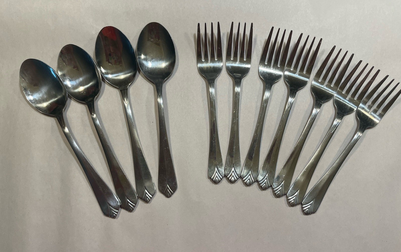 11 pcs Cambridge KARLA Stainless Flatware Spoons Forks China