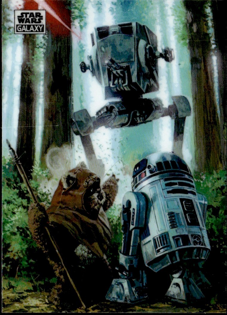 2025 Topps Star Wars Galaxy Chrome - Wicket and R2-D2 #49