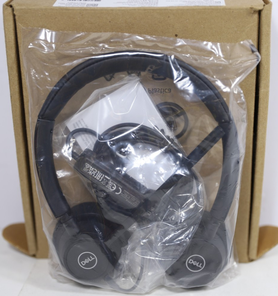 OPEN BOX- Dell TP8TV WH3022 Pro Stereo Wired Headset USB OEM