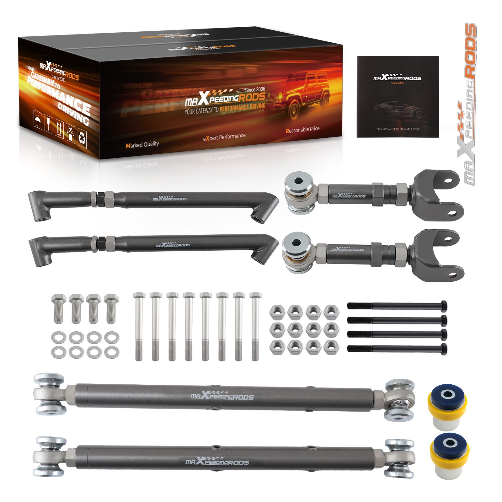 Control Arms Kit Rear Lower Upper for Chevrolet Chevelle El Camino Malibu 68-72