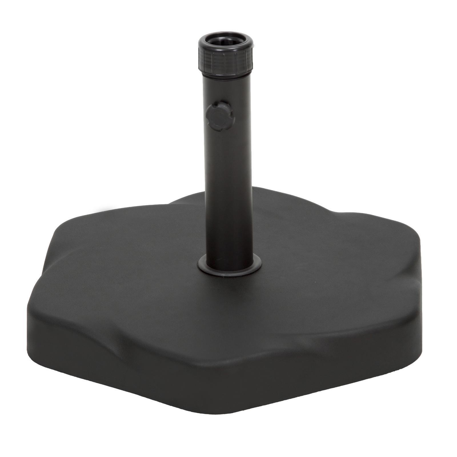 Hexagonal Concrete & Steel Umbrella Base with 66 Lbs Weight, Includes