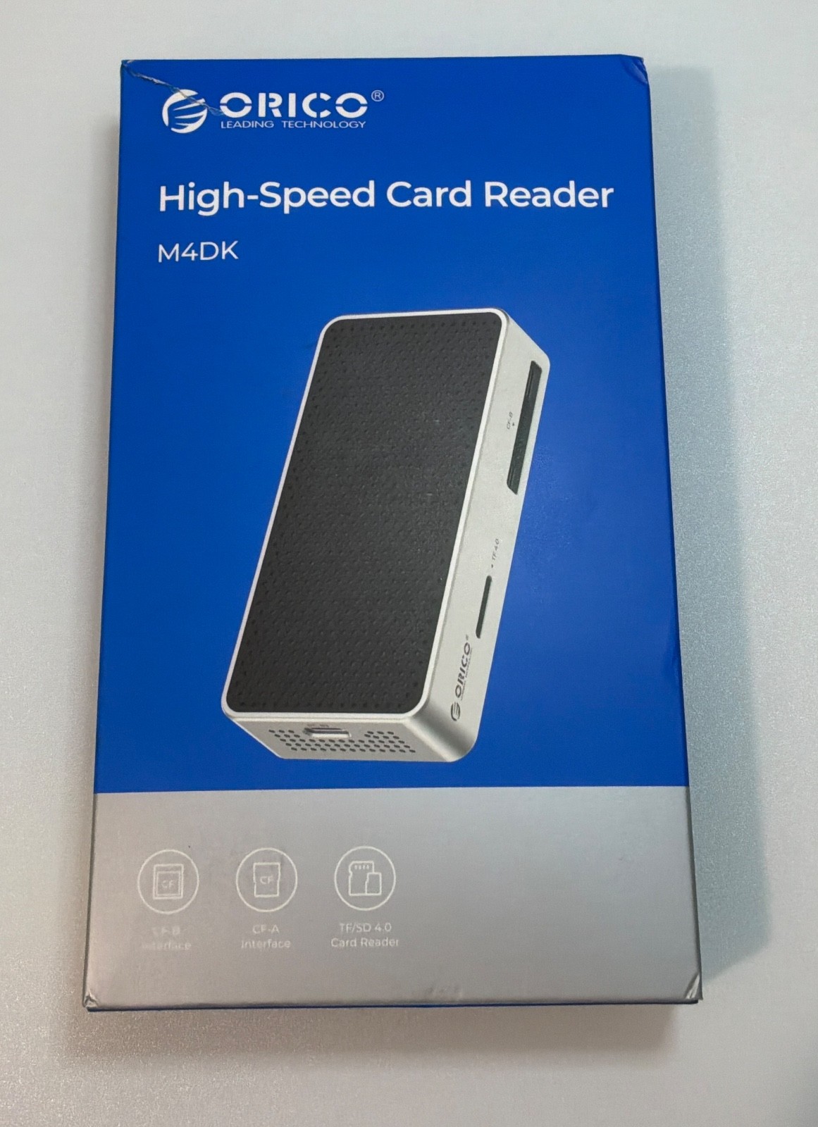 ORICO M4DK High-Speed Card Reader for CFexpress Type A/B, SD/TF 4.0, Thunderbolt