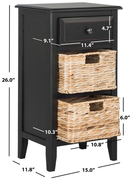Safavieh EVERLY DRAWER SIDE TABLE, Reduced Price 2172761183 AMH5743A