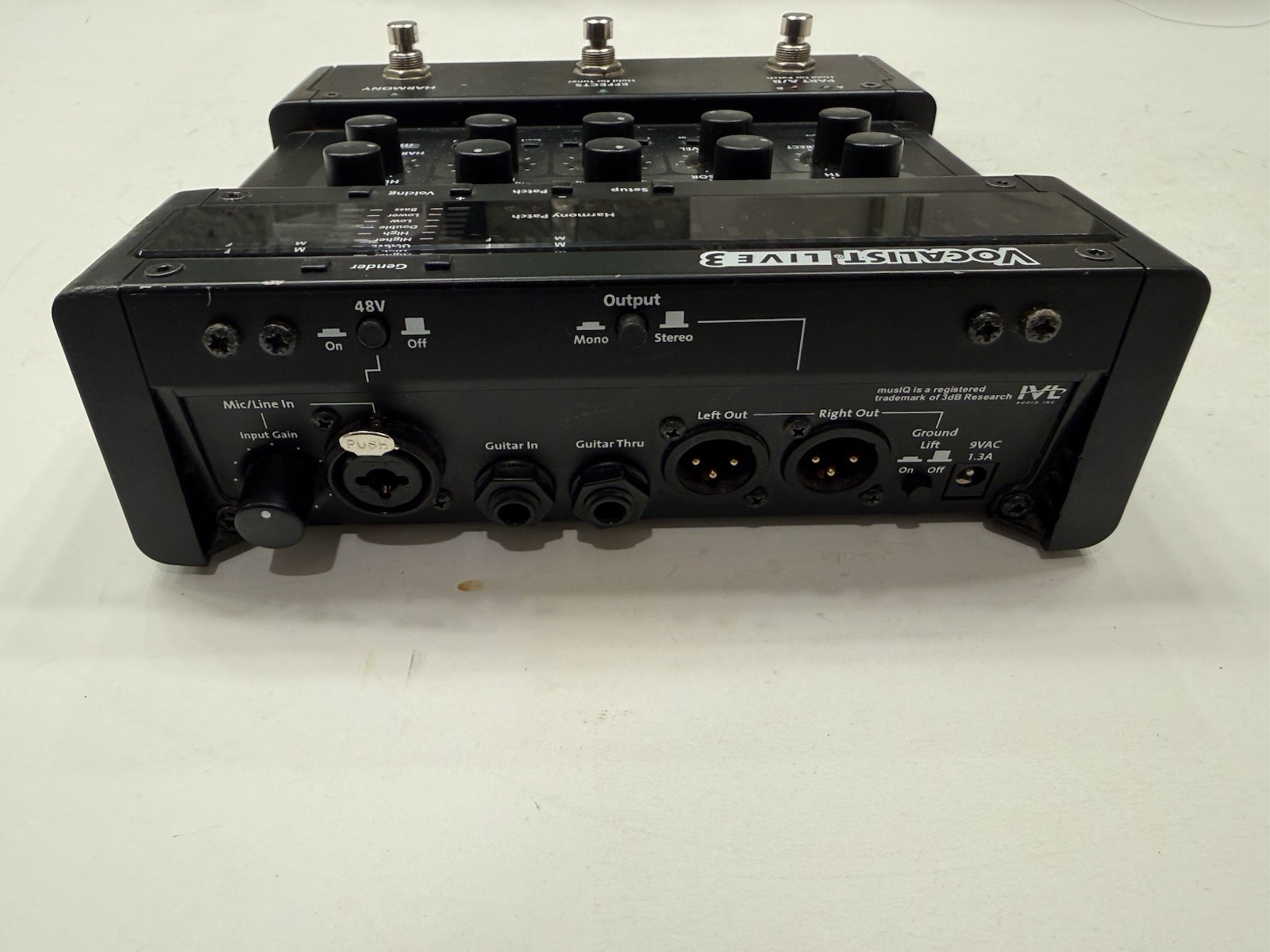 Digitech Vocalist Live 3 Vocal Multi Effects Processor Pedal + Power Supply